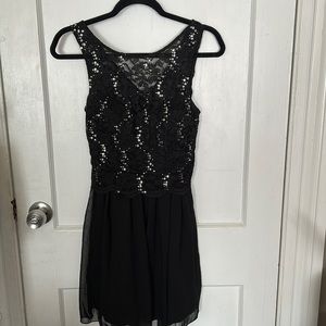 Size 3 black prom dress lace detail sparkles